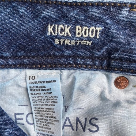 American Eagle Kick Boot Stretch Jeans - Size 10 regular - Picture 6 of 6